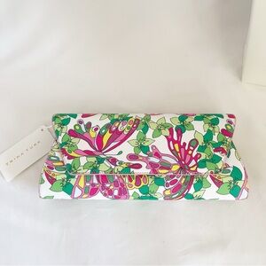 LOW START🔥🔥🔥Trina Turk Floral Butterfly Print Designer Clutch Bag Purse